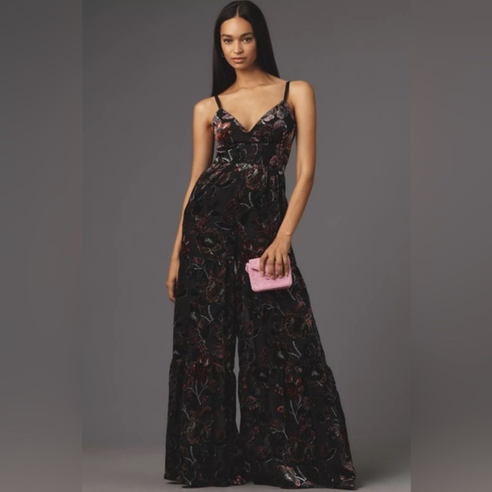 Hutch Black Floral Jumpsuit